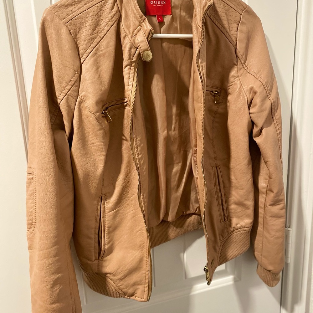 Leather jacket.